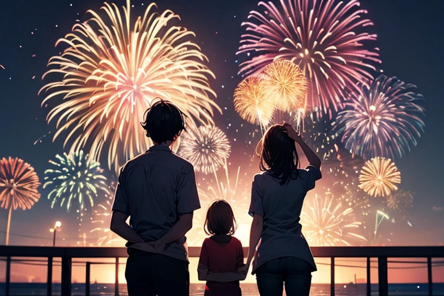 花火  背景素材 - サンプル画像 6