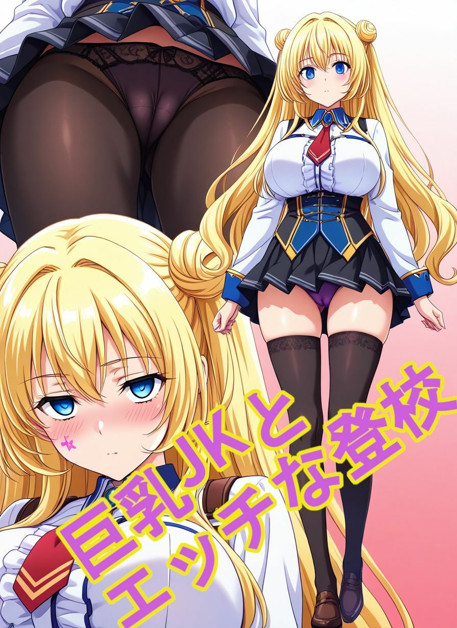 巨乳JKとエッチな登校 - サンプル画像 4