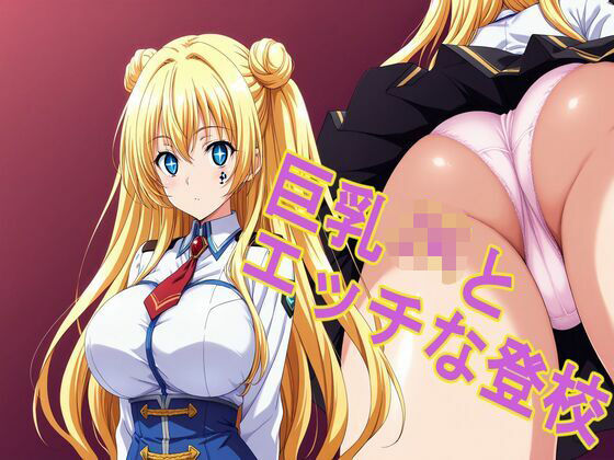 巨乳JKとエッチな登校