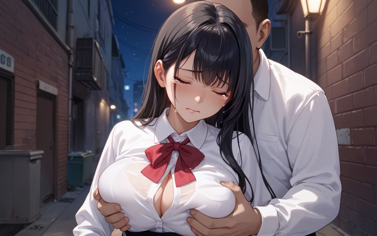 清純女子校生  路地裏レ〇プ - サンプル画像 1