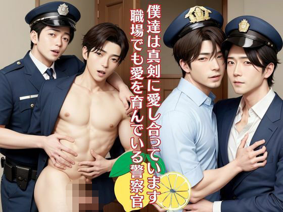 僕達は真剣に愛し合っています職場でも愛を育んでいる警察官は筋肉イケメン