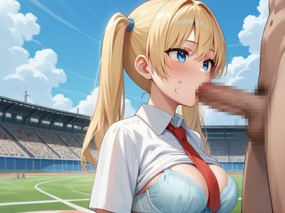 屋外で金髪女子と種付けセックスをしてしまった件 - サンプル画像 8