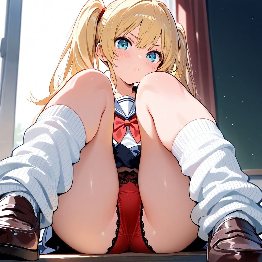 ルーズソックスJKのM字パンチラ  Vol.3 - サンプル画像 5