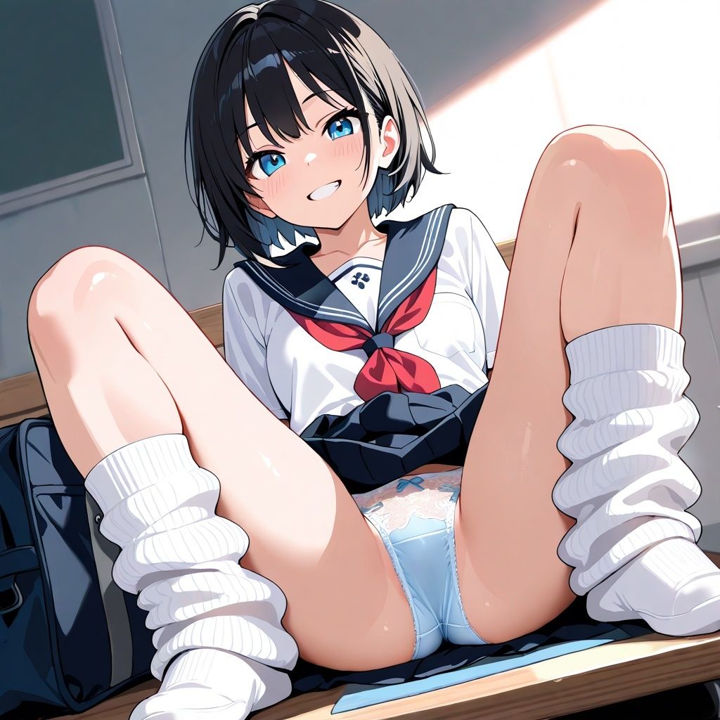 ルーズソックスJKのM字パンチラ  Vol.3 - サンプル画像 6