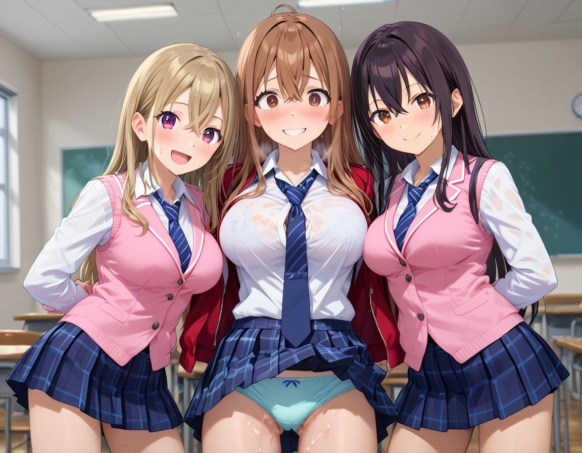 性処理係〜女子校生と乱交種付け - サンプル画像 1