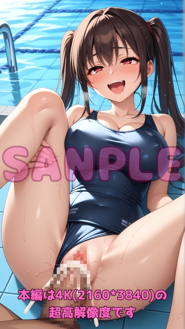 深夜のスク水部〜プールで禁断レッスン2〜 - サンプル画像 6