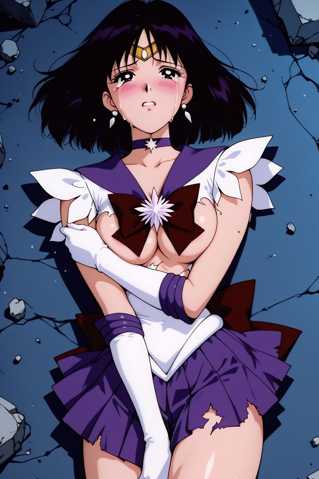 敗北ヒロイン 美少女戦士サターンの陥落 - サンプル画像 6