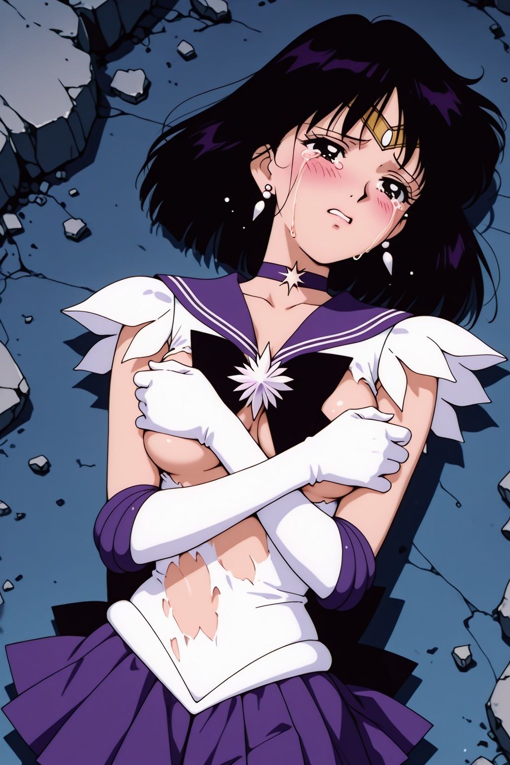 敗北ヒロイン 美少女戦士サターンの陥落 - サンプル画像 7