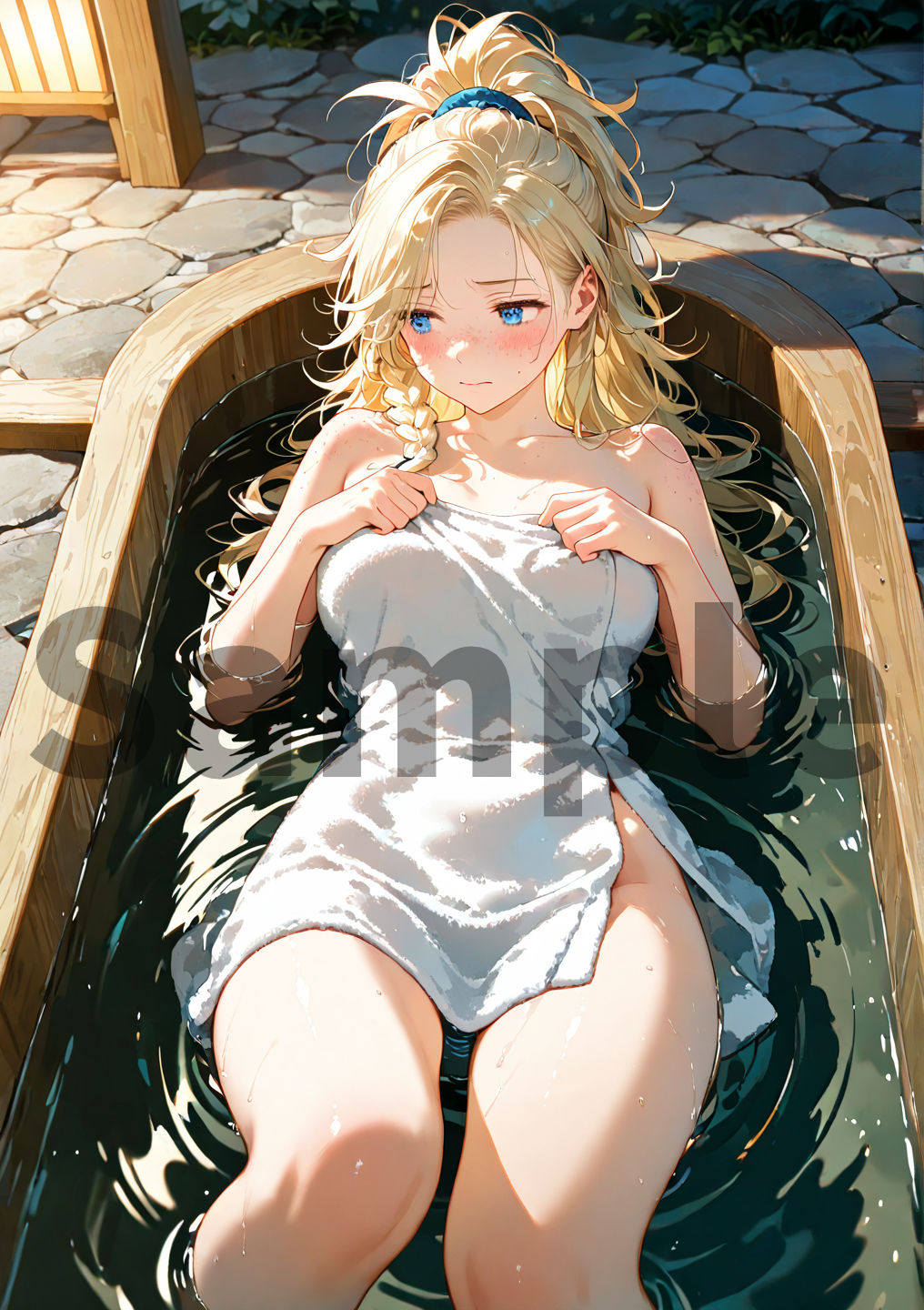 ジェマと温泉からの濃密えっちCG集 - サンプル画像 2