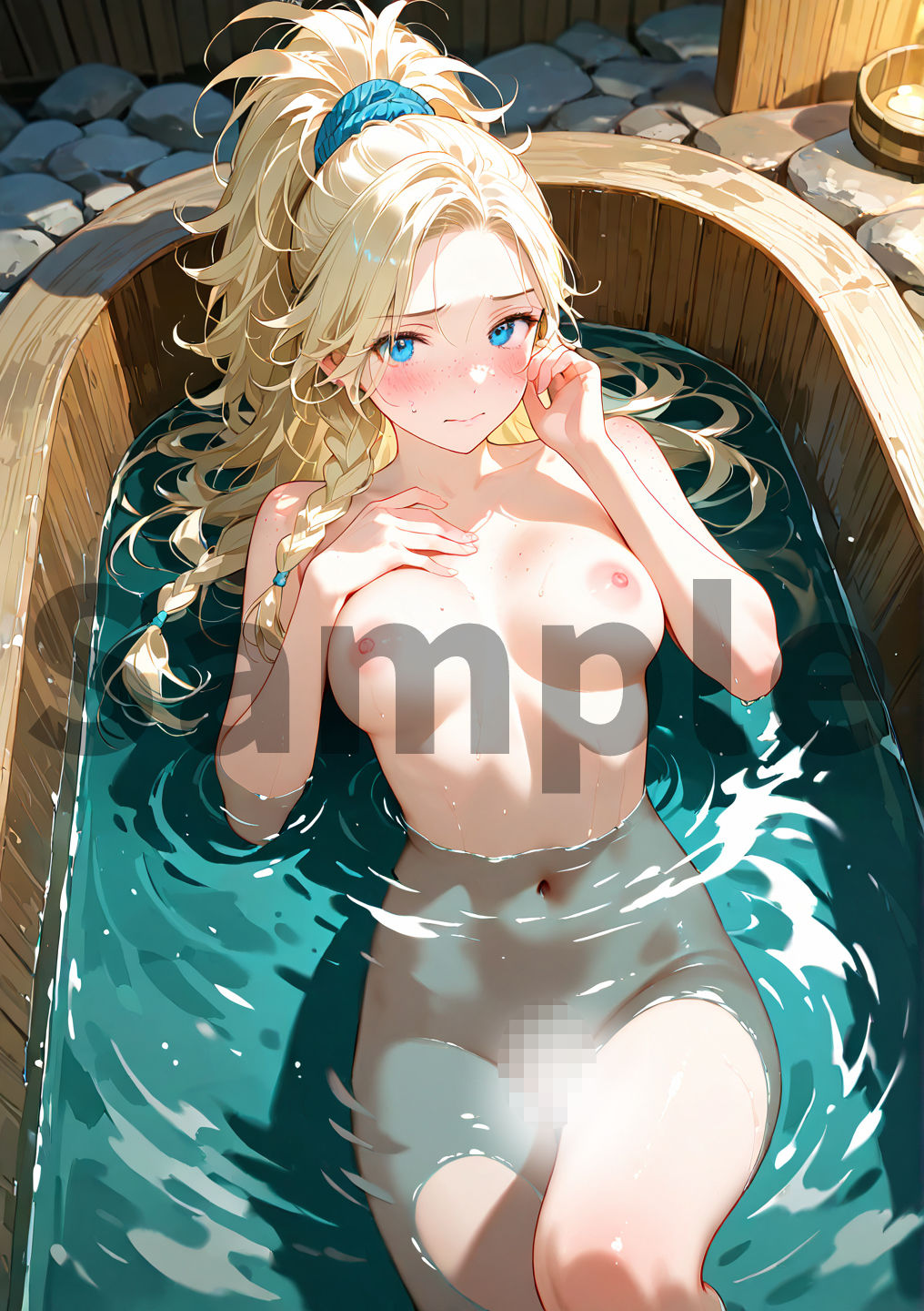 ジェマと温泉からの濃密えっちCG集 - サンプル画像 3