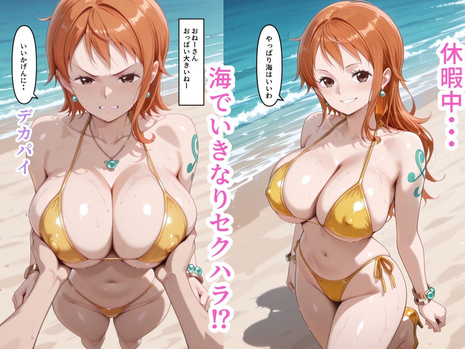 ビーチの男全員ぬくまでかえれません - サンプル画像 1