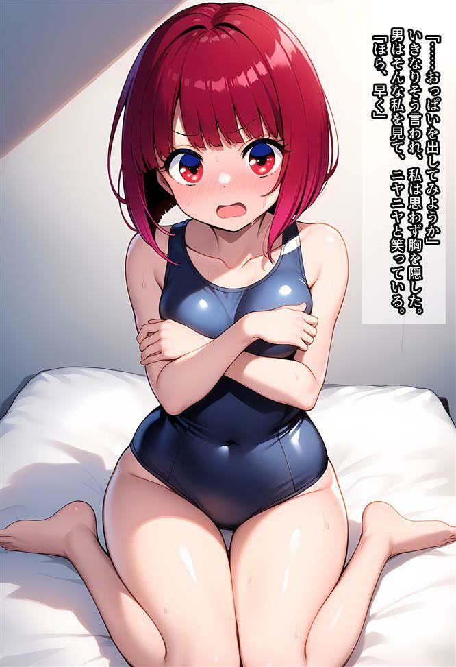 かなちゃん スク水でえっちな撮影会 - サンプル画像 3