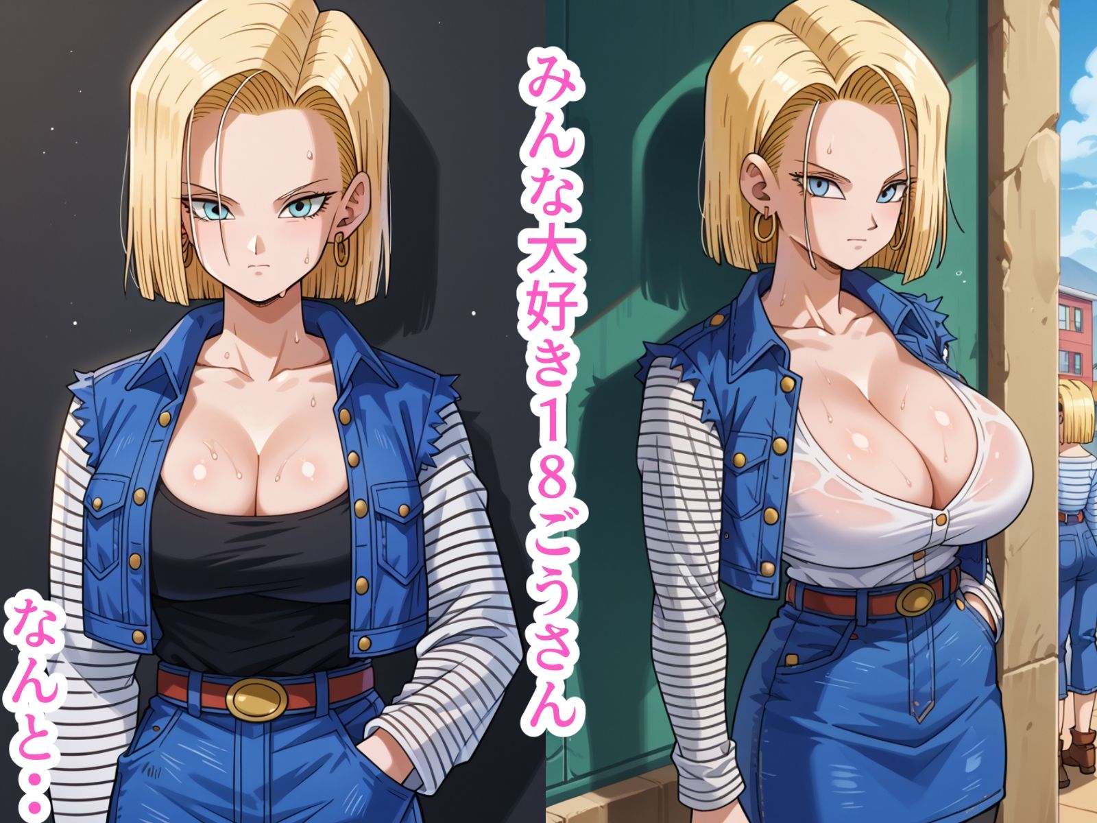 しごきたおされる18号さん - サンプル画像 1