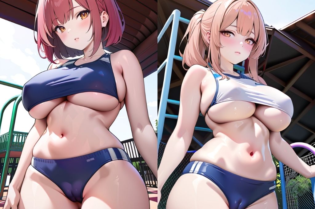 ブルマで下乳も見えてるどエロい体操服vol2 - サンプル画像 4