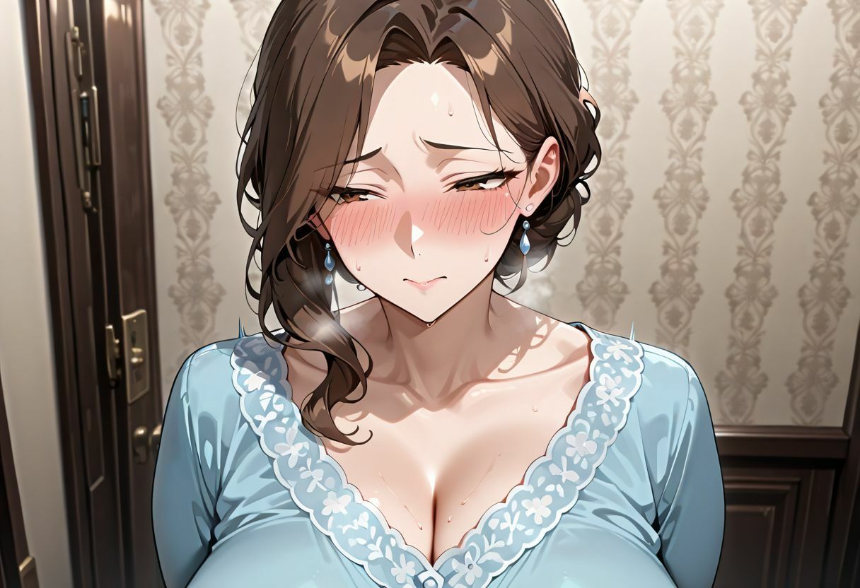 隣人爆乳妻にエンドレス射精 - サンプル画像 1
