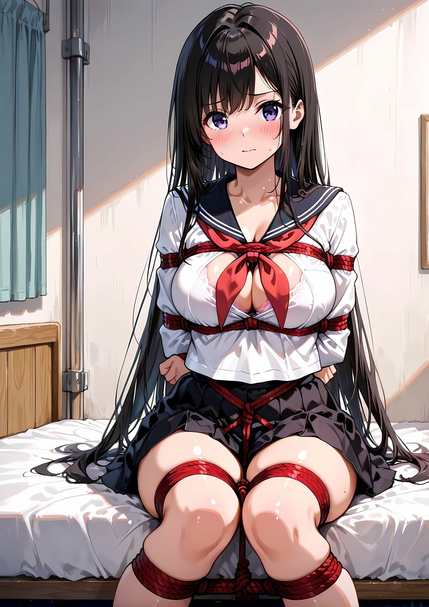 緊縛の放課後 - サンプル画像 1