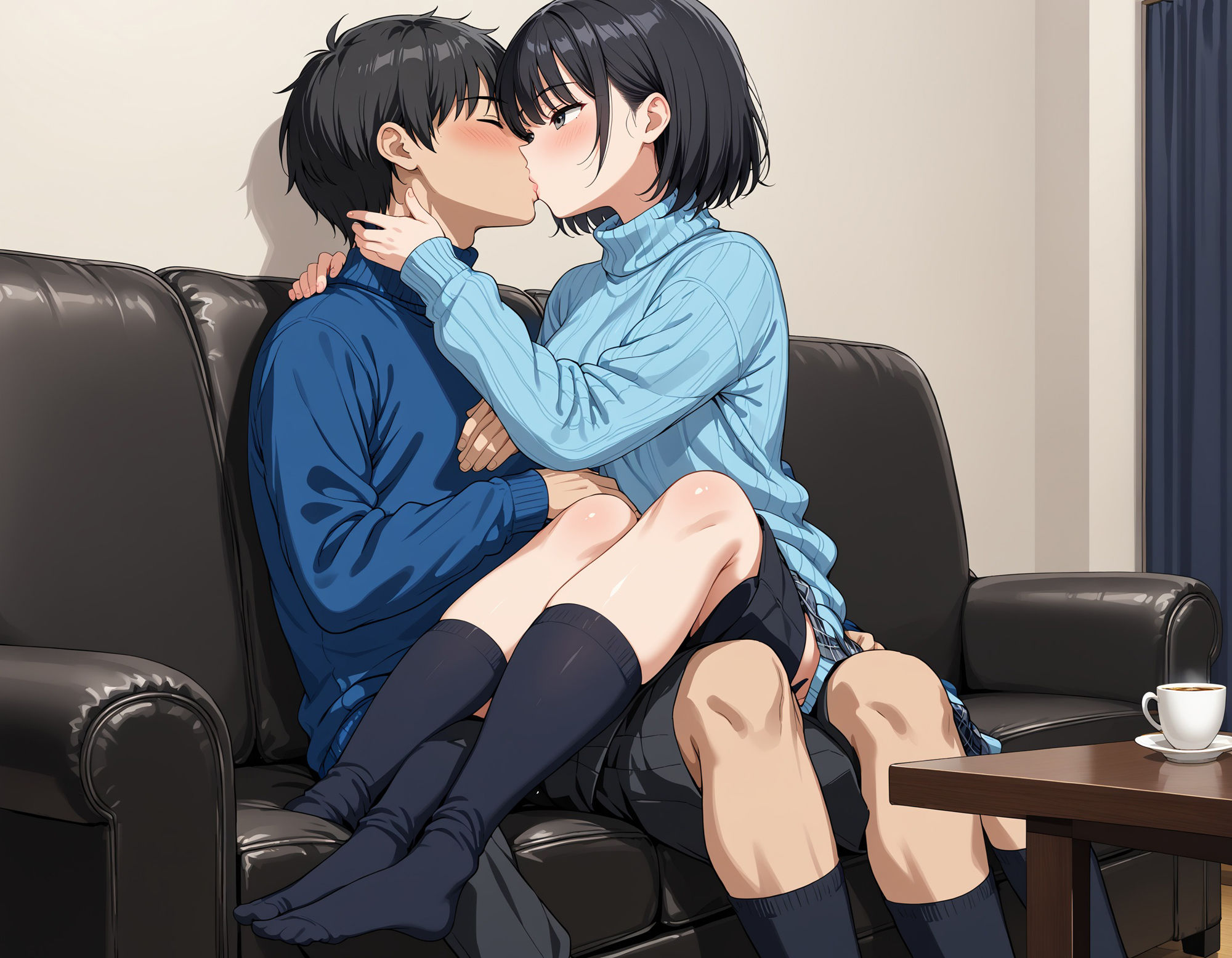 無邪気な彼女の妹が終電逃して泊まりにきた - サンプル画像 2