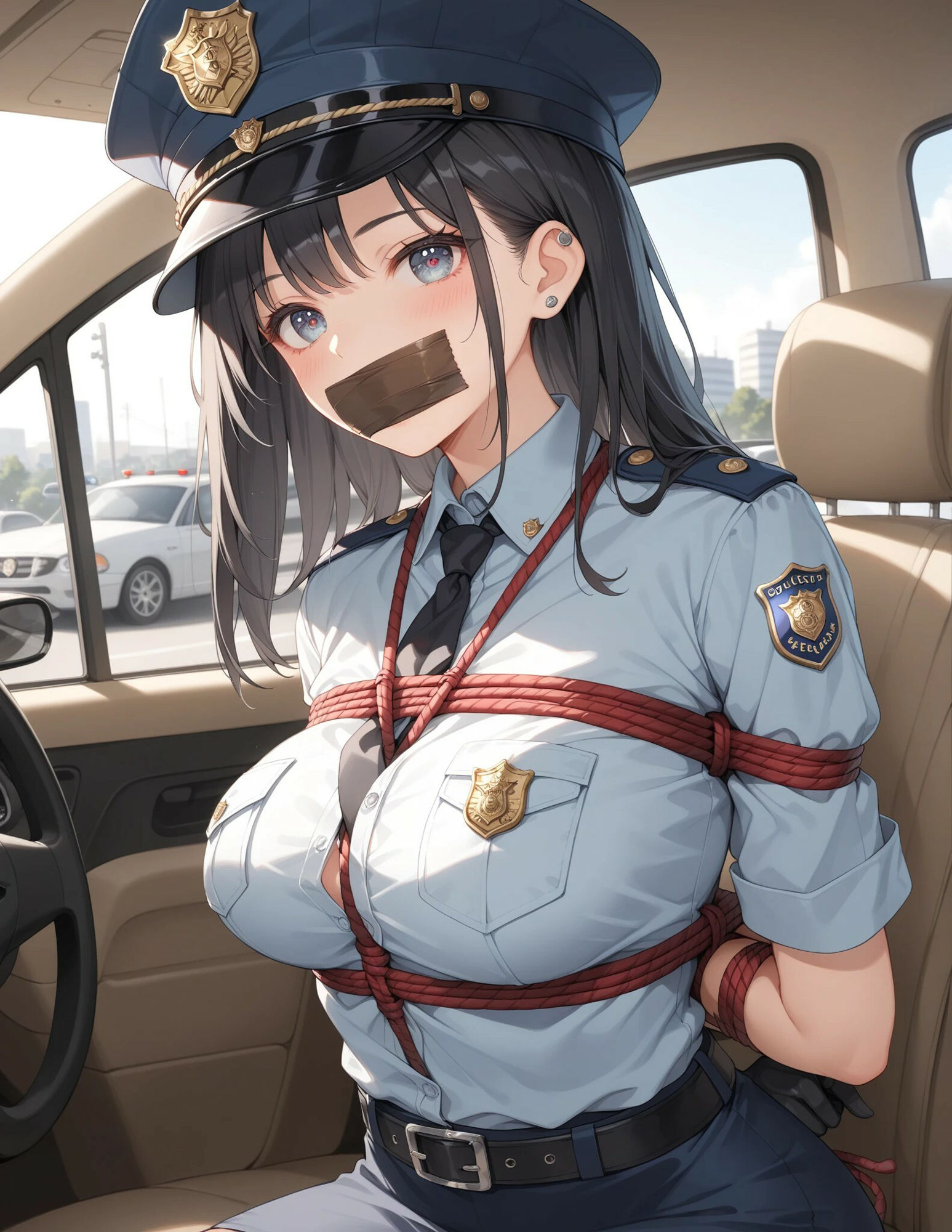 【婦警絶望】辱めの緊縛一覧集 - サンプル画像 3