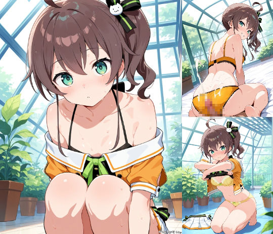 ［VTuber］  夏色ま〇り  エロCG集 - サンプル画像 1