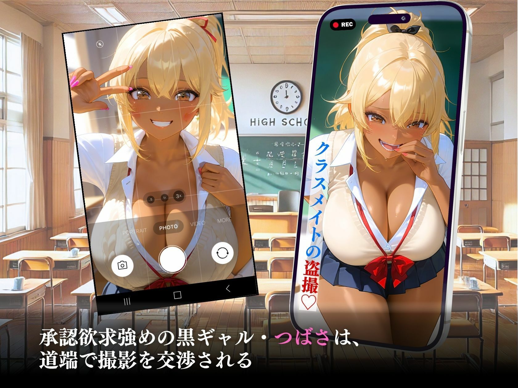 承認欲求強め黒ギャルAVデビュー悦楽の一部始終「AVとか聞いてない…」モデルと勘違い！？ - サンプル画像 3