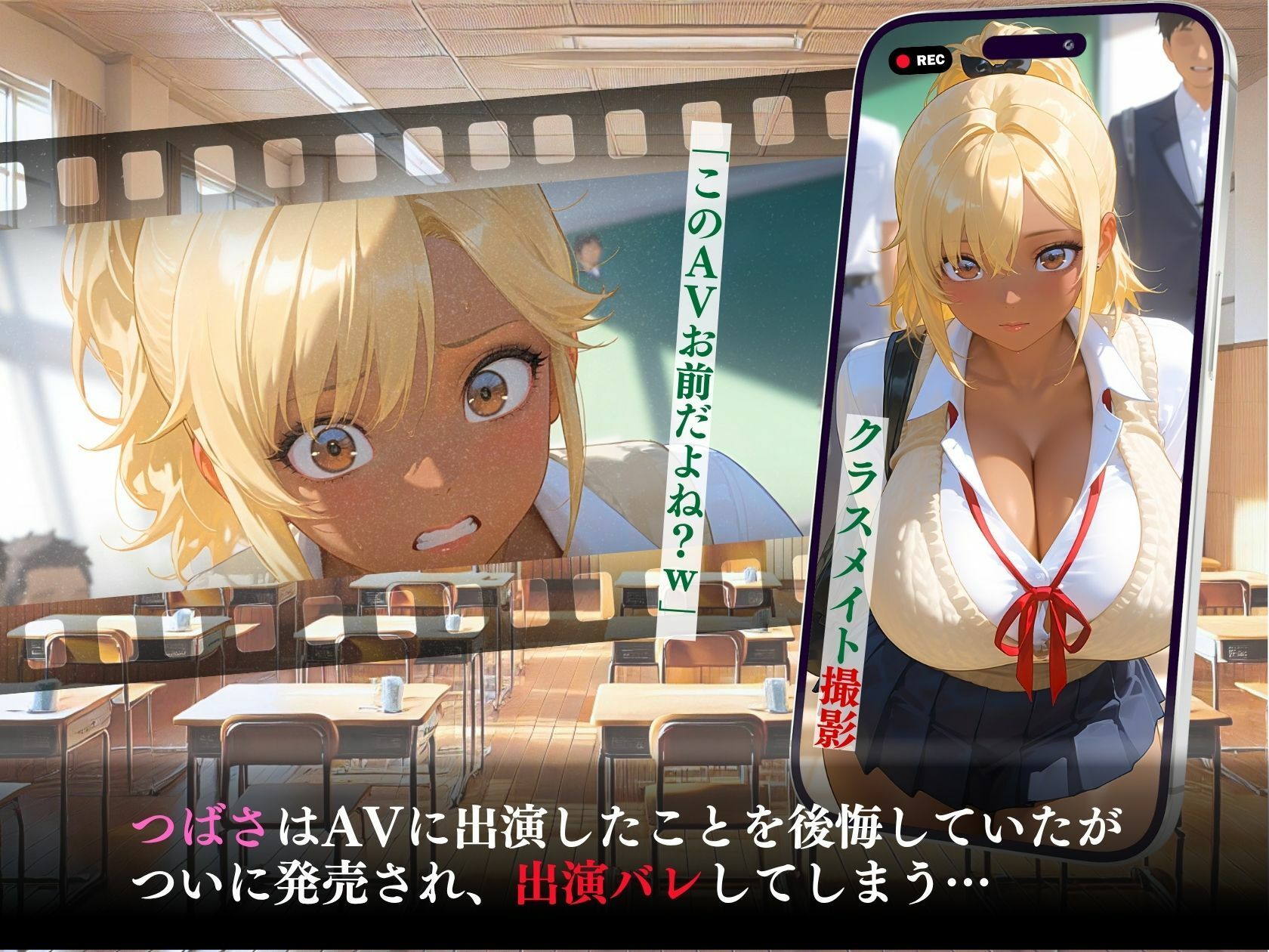 承認欲求強め黒ギャルAVデビュー悦楽の一部始終「AVとか聞いてない…」モデルと勘違い！？ - サンプル画像 7
