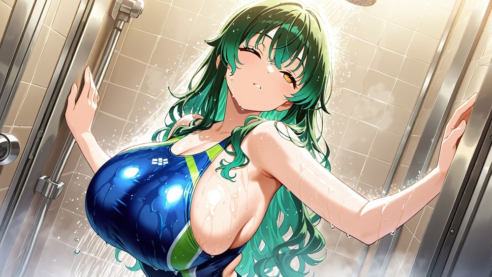 異色髪爆乳水泳部姉妹が顧問教師と孕ませプールレッスン【4K】 - サンプル画像 7