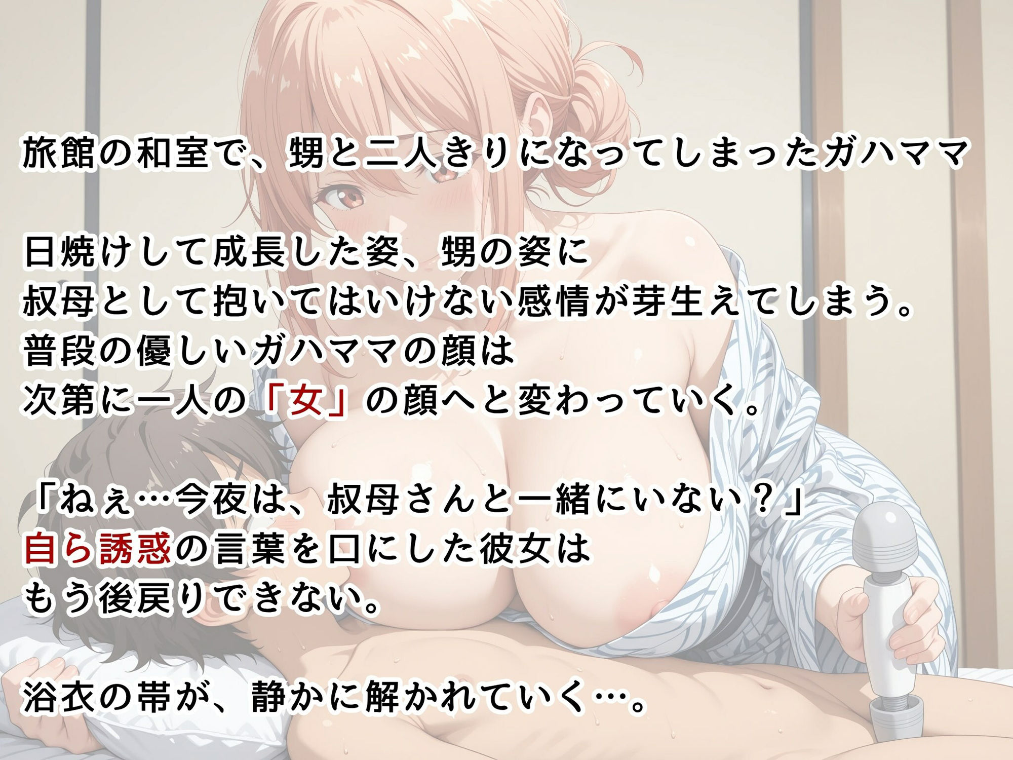 【俺ガ●ル】ガハママ・禁断の夏休み 〜甥と過ごした背徳の和室一夜〜 - サンプル画像 1