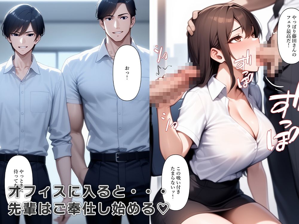 性処理課に配属され女体化奉仕する - サンプル画像 4