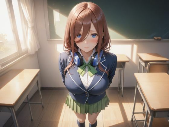 五等分の学園性活の日常〜いつでもどこでも強●S◯X 中◯三玖編〜 - サンプル画像 1