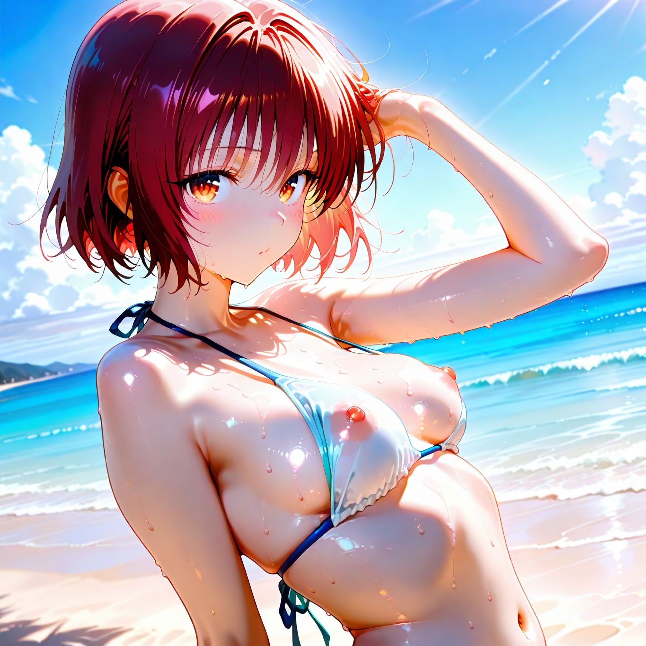 【Part3】☆海×ビキニ×JK☆ムラムラJKがぱこぱこ全開放♪ - サンプル画像 1