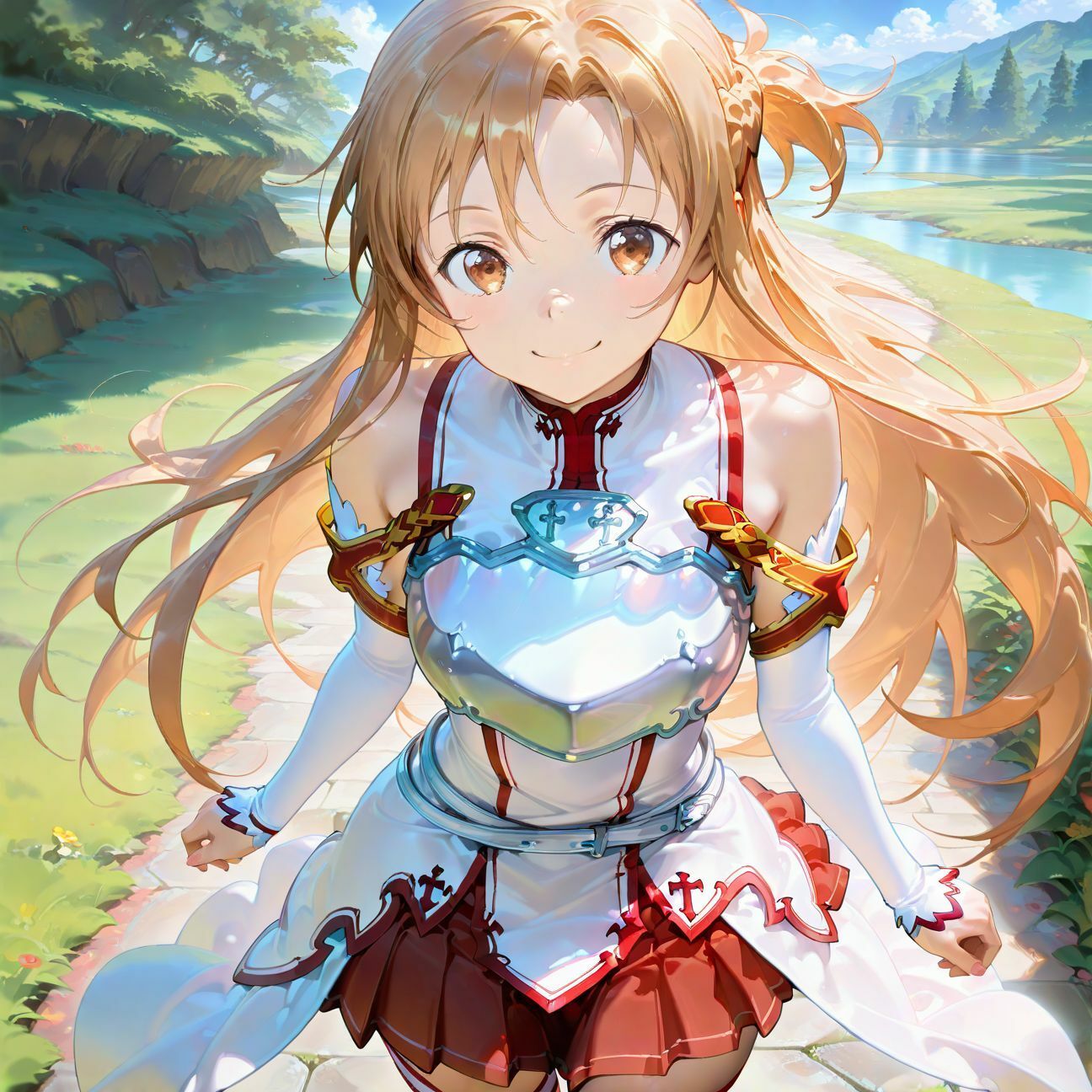 【SAO】アスナが洗脳されて見知らぬオジとイチャイチャえっち - サンプル画像 1