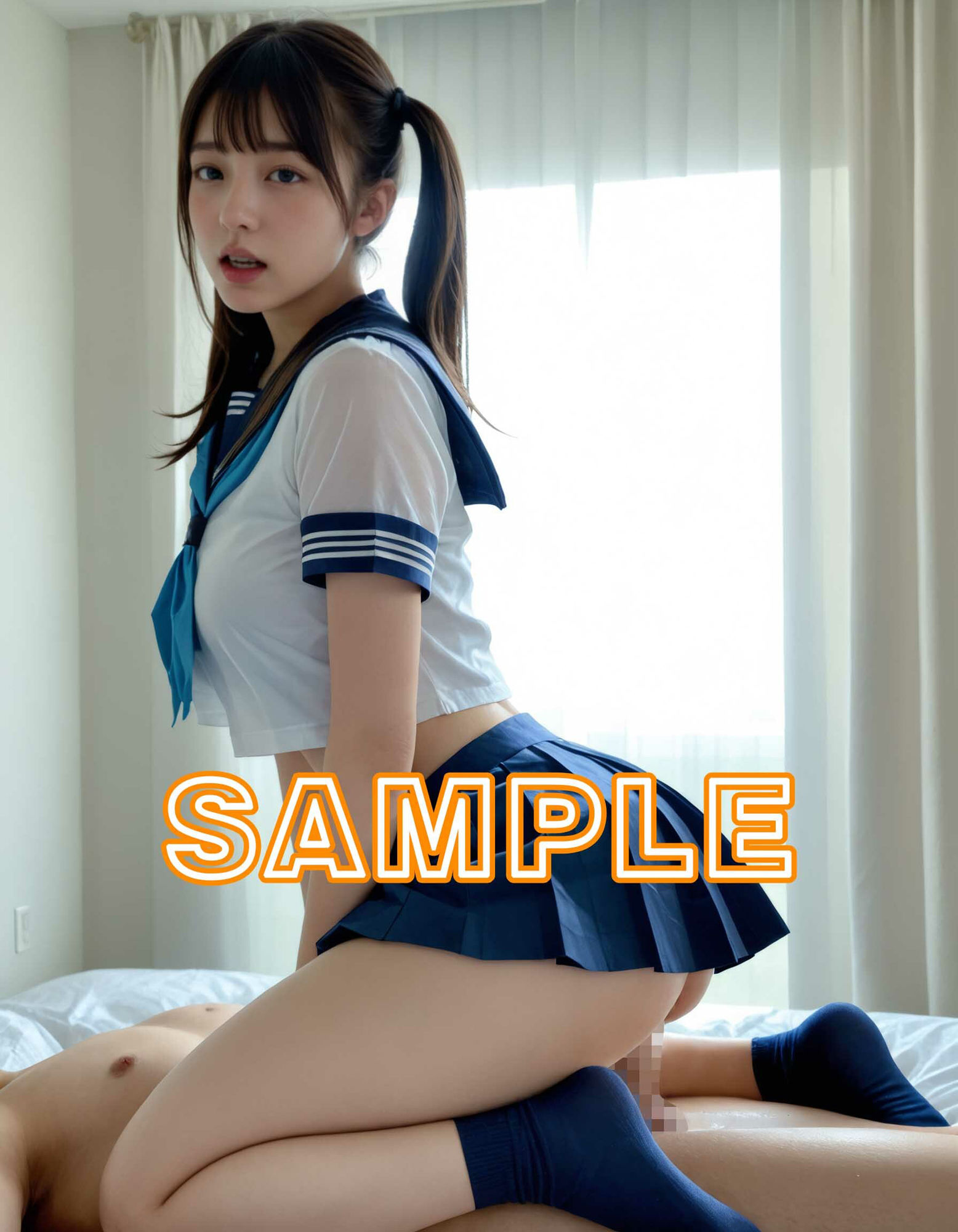 制服美少女のSEXポーズ集 Vol.2 - サンプル画像 3