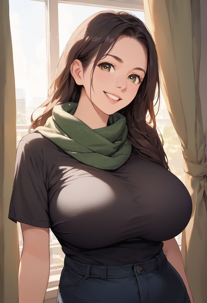 色香漂う爆乳人妻にたっぷり中出し - サンプル画像 1