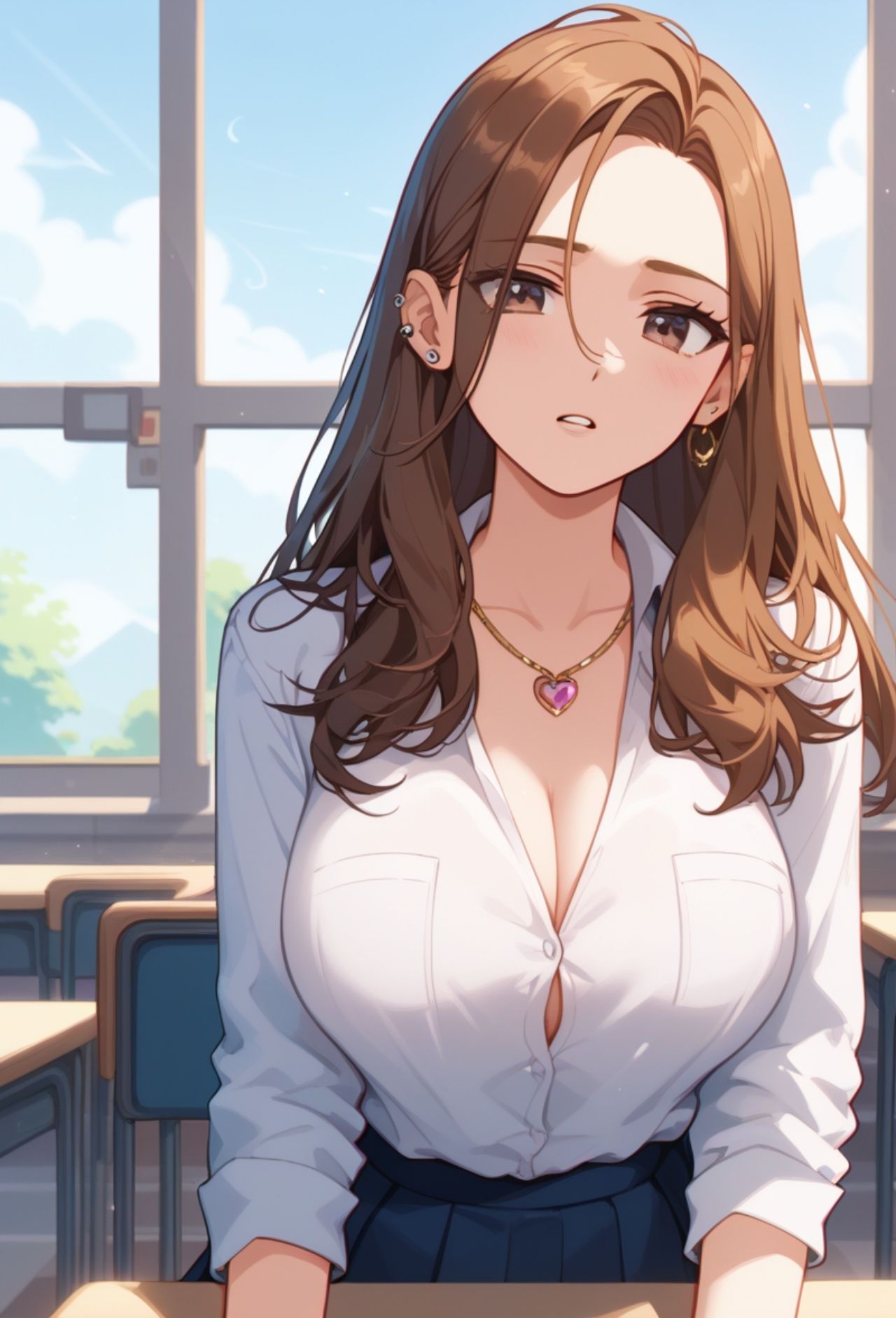 性育学院  NO.15  爆乳美白ギャル - サンプル画像 1