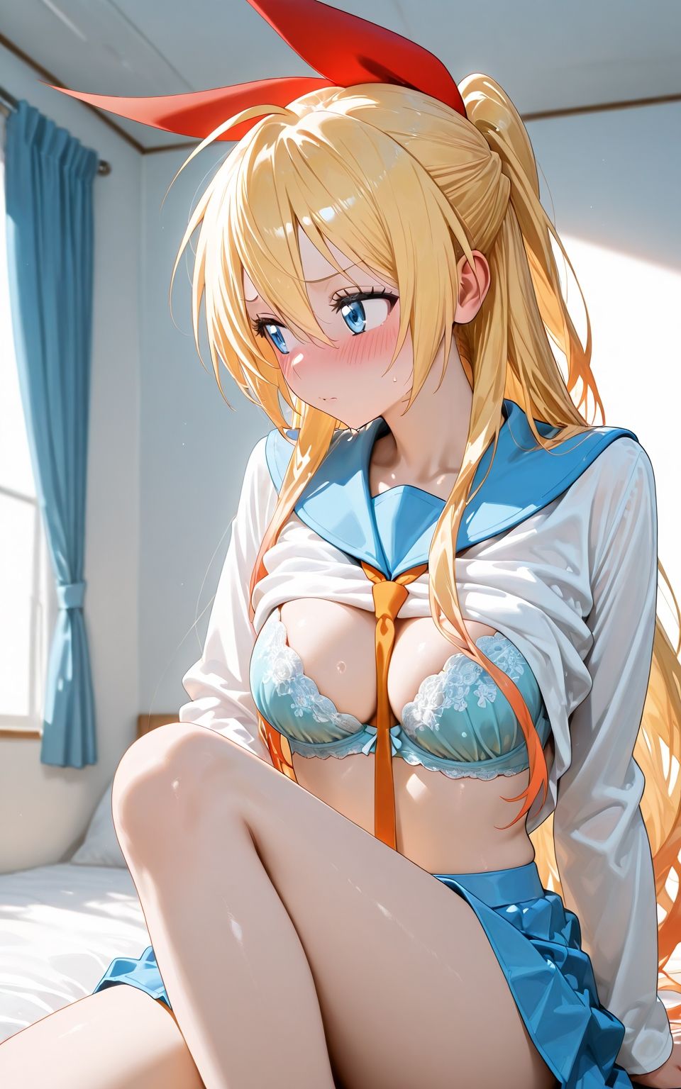 「制服着たのに…2回も…っ！バカ、遅刻すんでしょっ…！」朝から壊されて登校不能な千〇ちゃん、今日はちょっと淫ら。 - サンプル画像 2