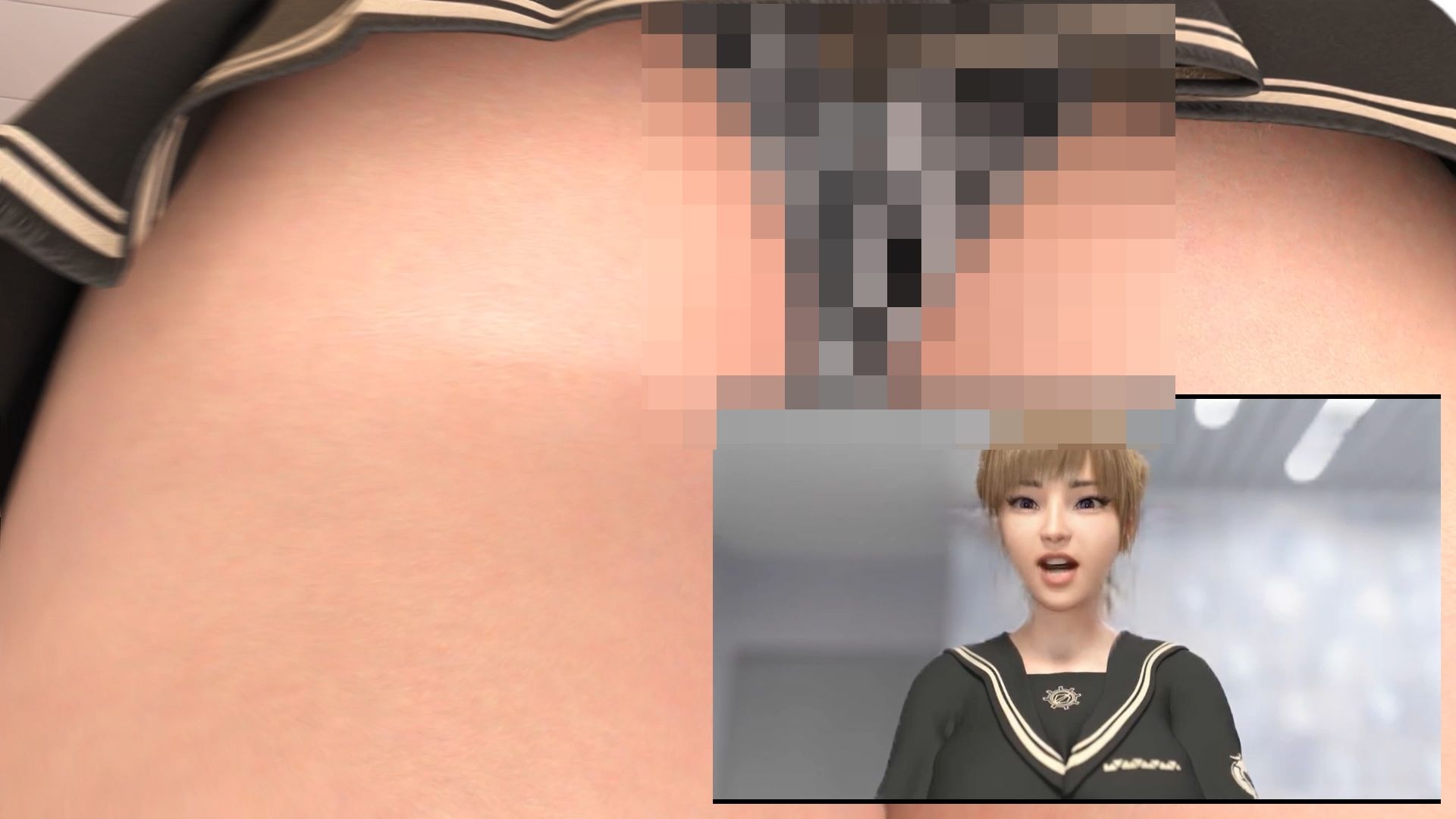【▲100】生徒会長 一ノ瀬廻里・県警からの事情徴収で、自らの盗撮被害動画の確認を強いられる:Vol.002『学校帰りのカフェでのスカート内逆さ撮り被害』 - サンプル画像 3
