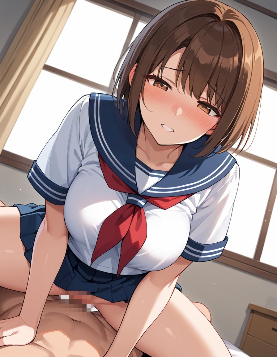 えっちな巨乳女子ちゃんとイチャイチャセックスしてみた - サンプル画像 7