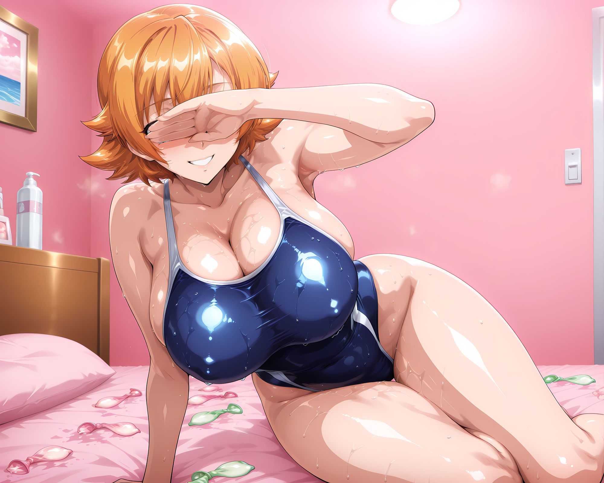 コスプレ特化風俗店 〜井●さくらとイチャラブ競泳水着プレイ！〜 - サンプル画像 9