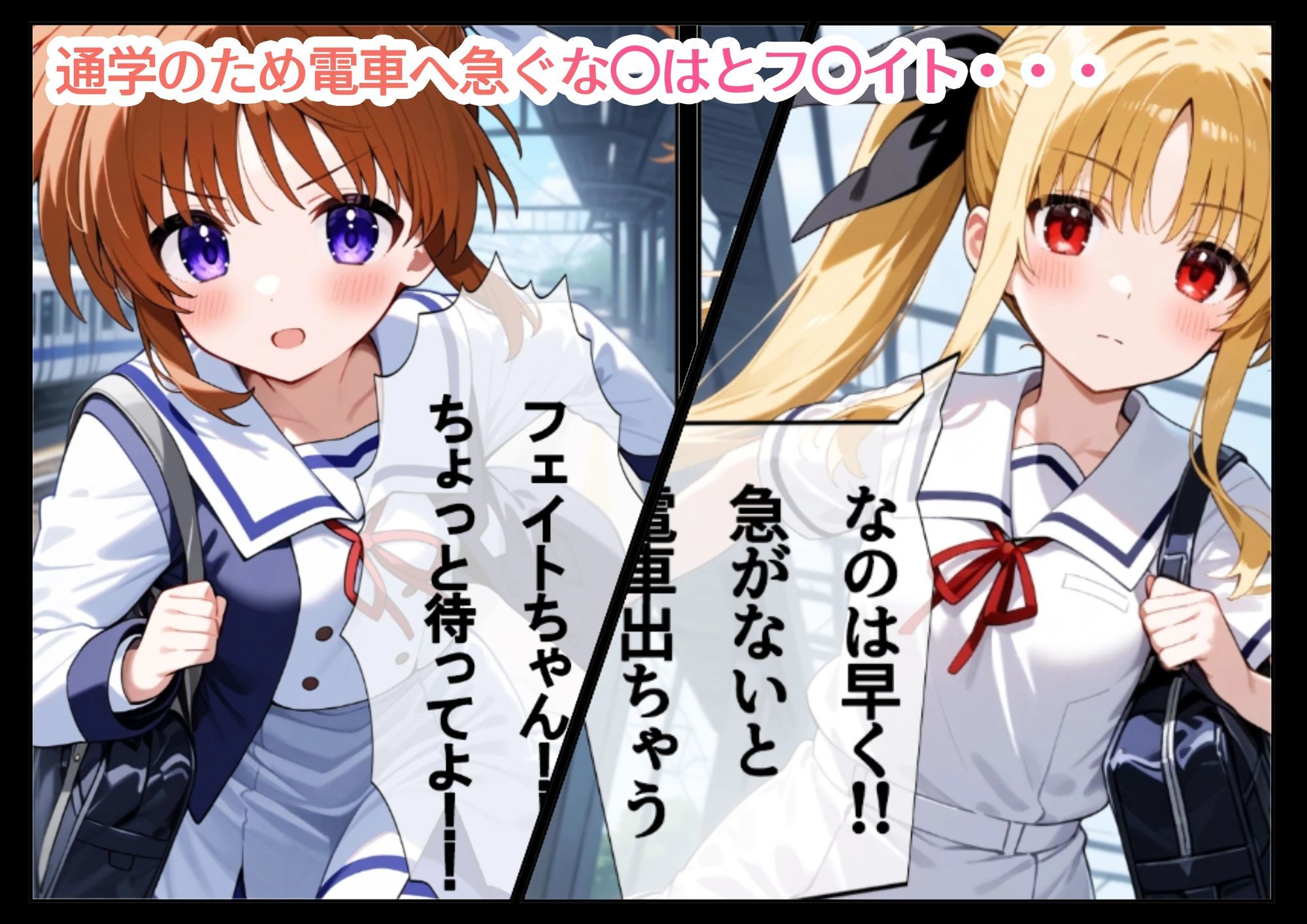 魔法処女リリカルな◯は〜催◯急行  まもなく発射〜  《アニメーション動画同梱》 - サンプル画像 1