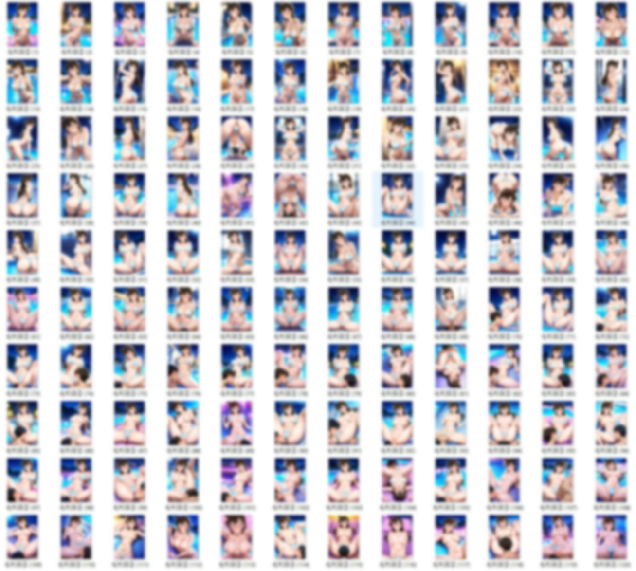 毛〇蘭  ナイトプールでセクシービキニ（） - サンプル画像 1