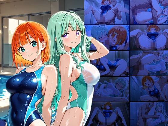 爆乳バイカラー水泳部が顧問に孕まされる秘密の補習【4K】 - サンプル画像 1