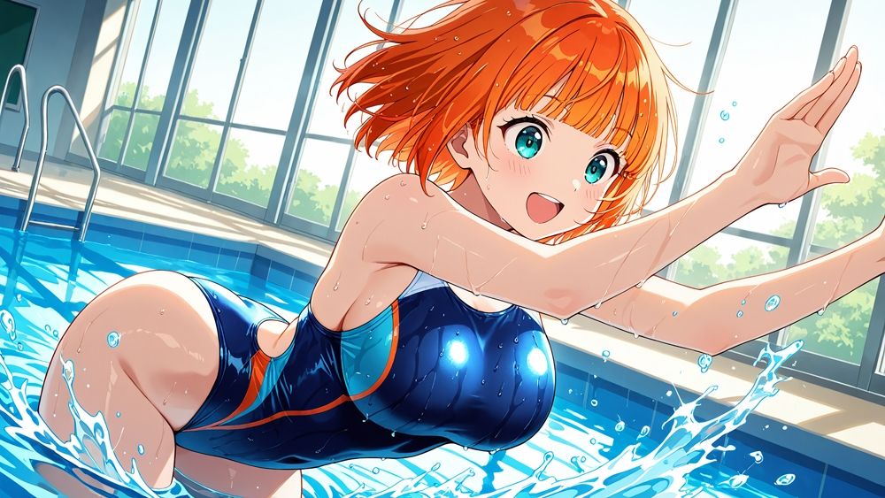 爆乳バイカラー水泳部が顧問に孕まされる秘密の補習【4K】 - サンプル画像 4