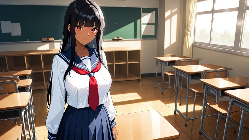 巨乳褐色スク水姉妹が水泳部顧問と濡れ透け孕ませ交尾【4K】 - サンプル画像 2