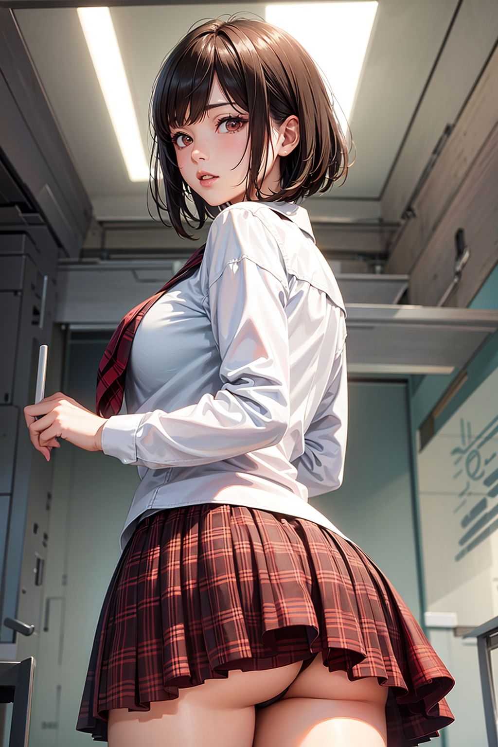 脱衣の天使たち キュートなボブカット イラスト版 - サンプル画像 1