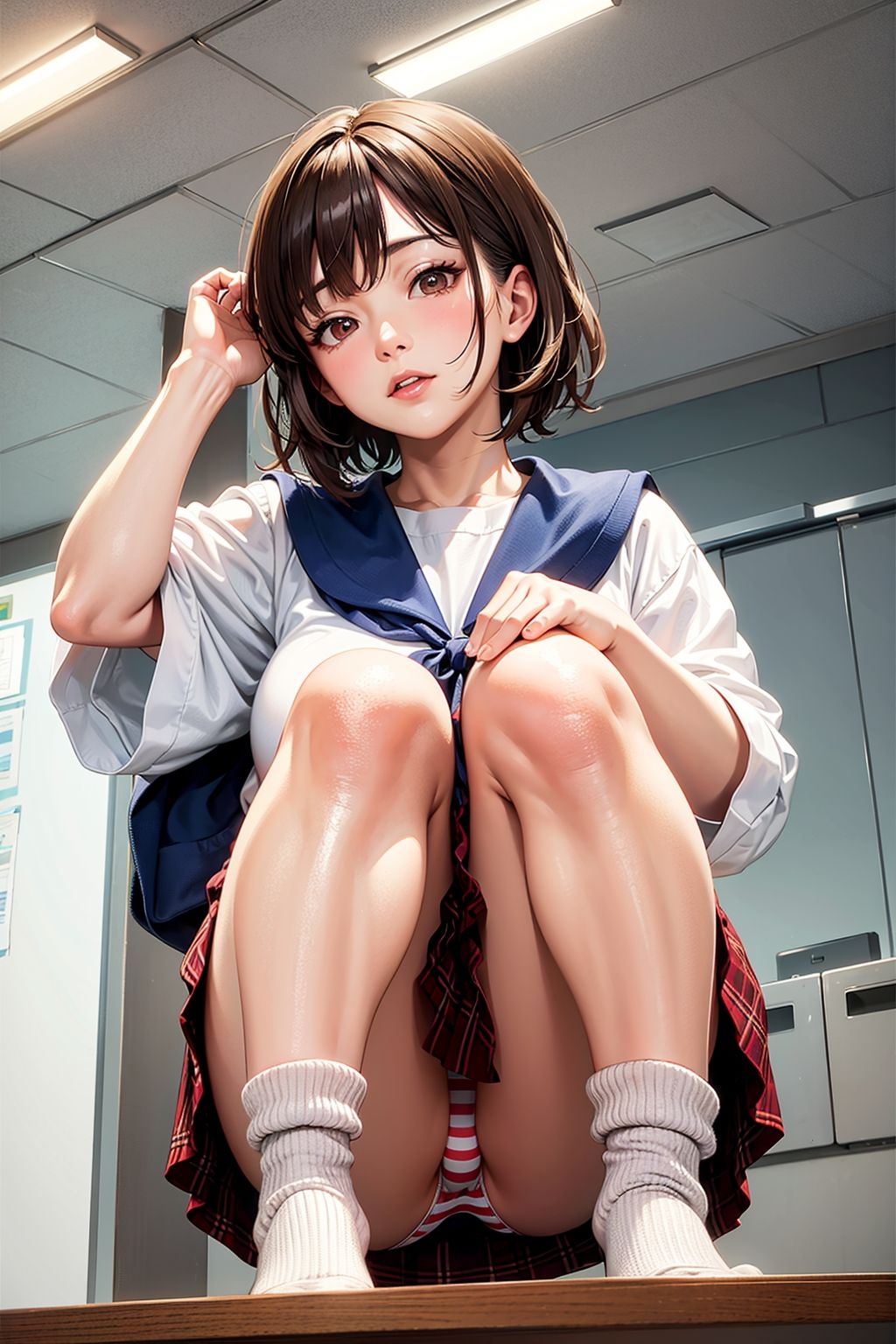 脱衣の天使たち キュートなボブカット イラスト版 - サンプル画像 3