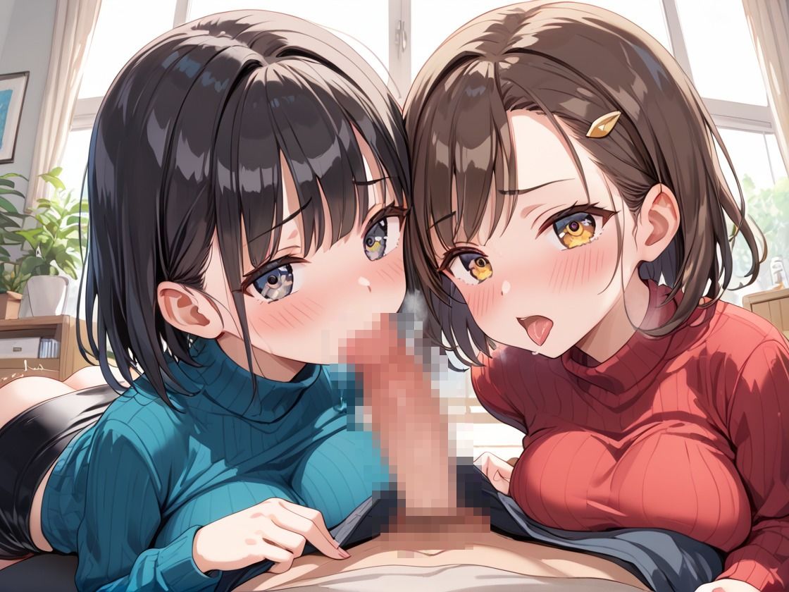 成長した幼馴染みたちとムラムラして - サンプル画像 3