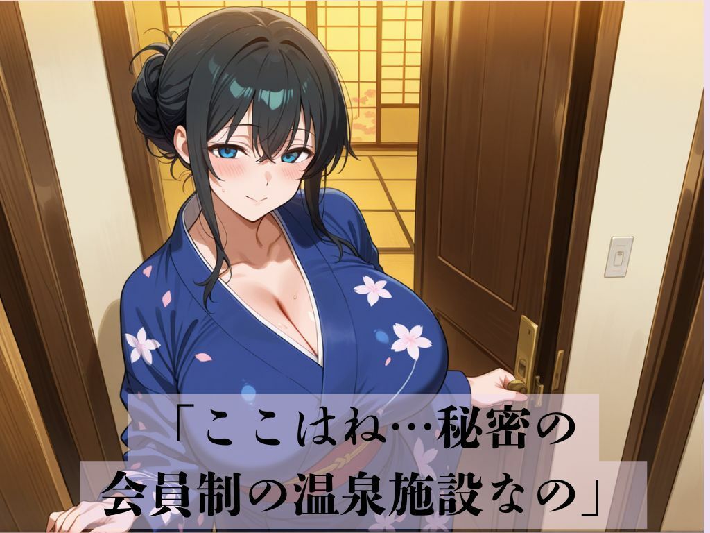 デカパイ美人妻湯けむり旅 - サンプル画像 1