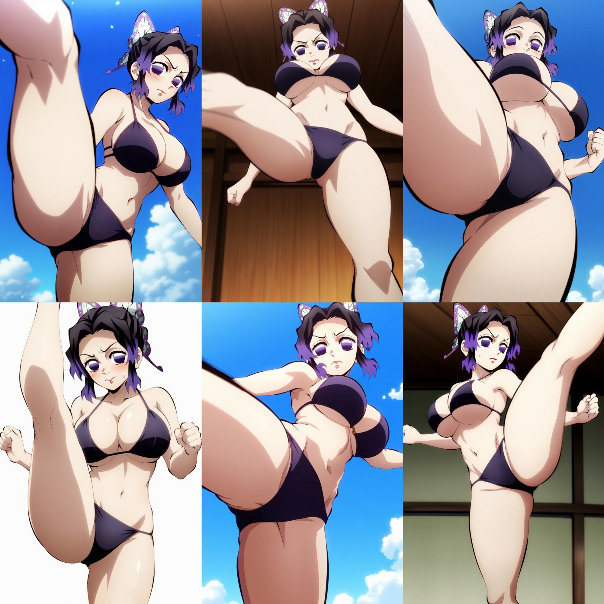 【500枚】鬼殺隊の生足蹴り 19 - サンプル画像 5