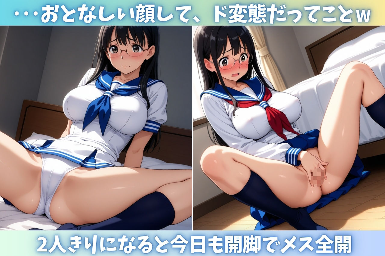 俺だけが知ってる 陰キャ女子の実はドスケベな本性 - サンプル画像 2