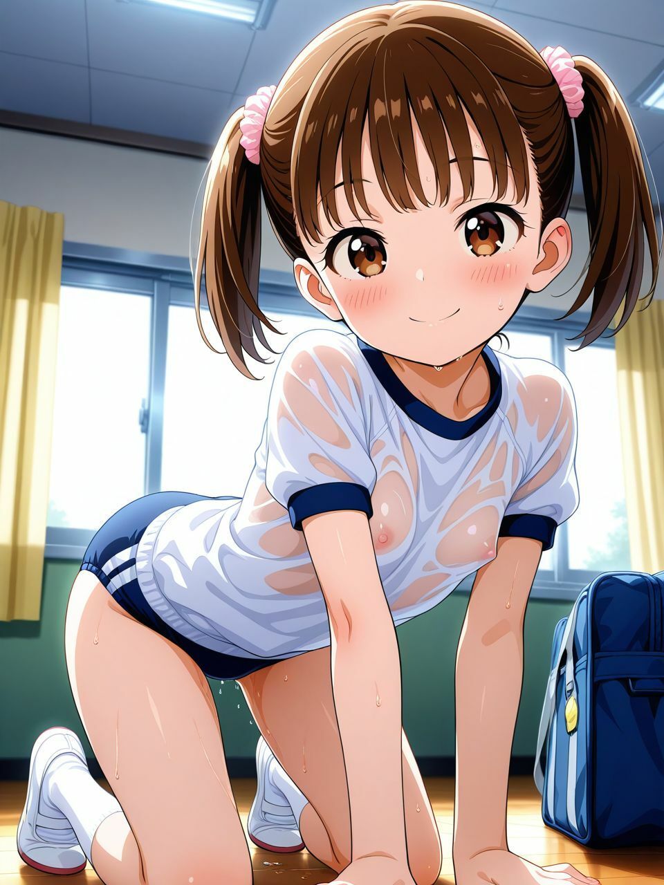 ぴちぴち体操服娘の日常〜体育の時間に咲く無邪気な笑顔〜 - サンプル画像 9